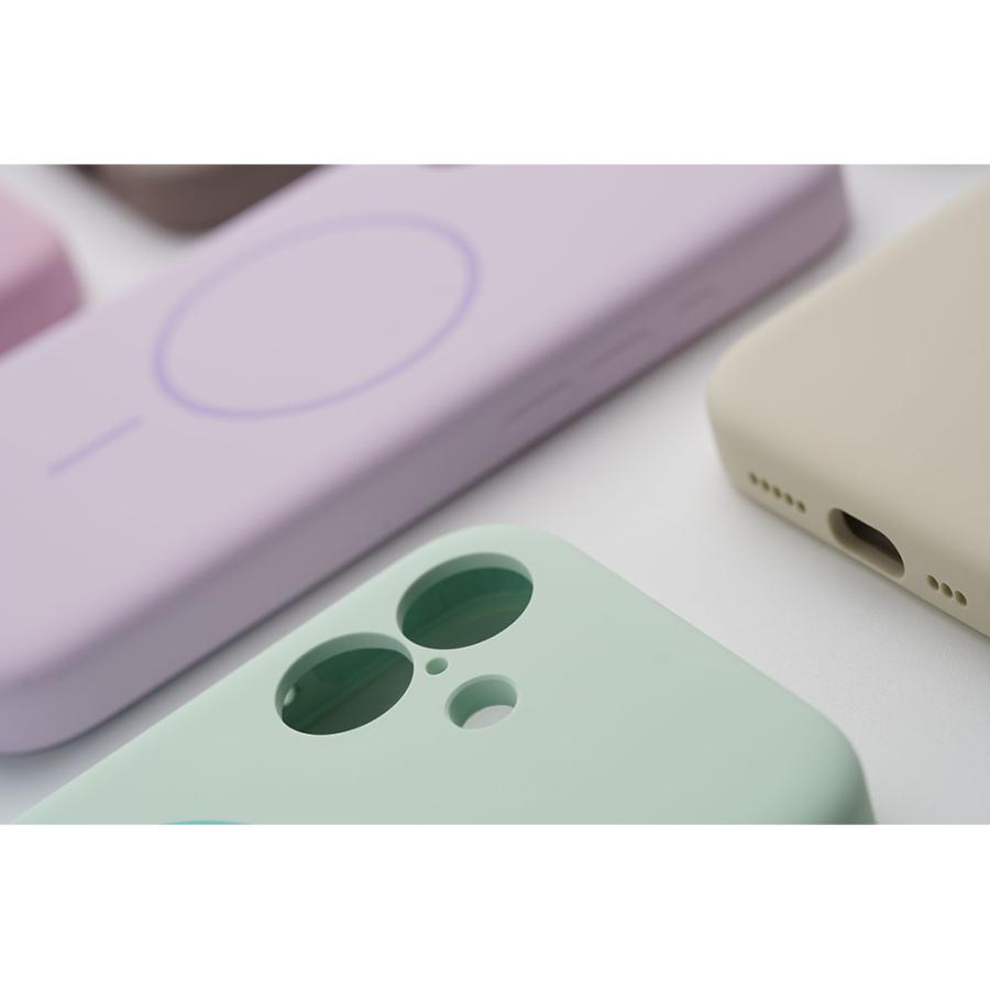 iPhone16 15 ケース MagSafe マグネット シリコン かわいい アイフォン ケース カバー くすみ  シンプル スマホケース ブランド empire | エンパイア | 03