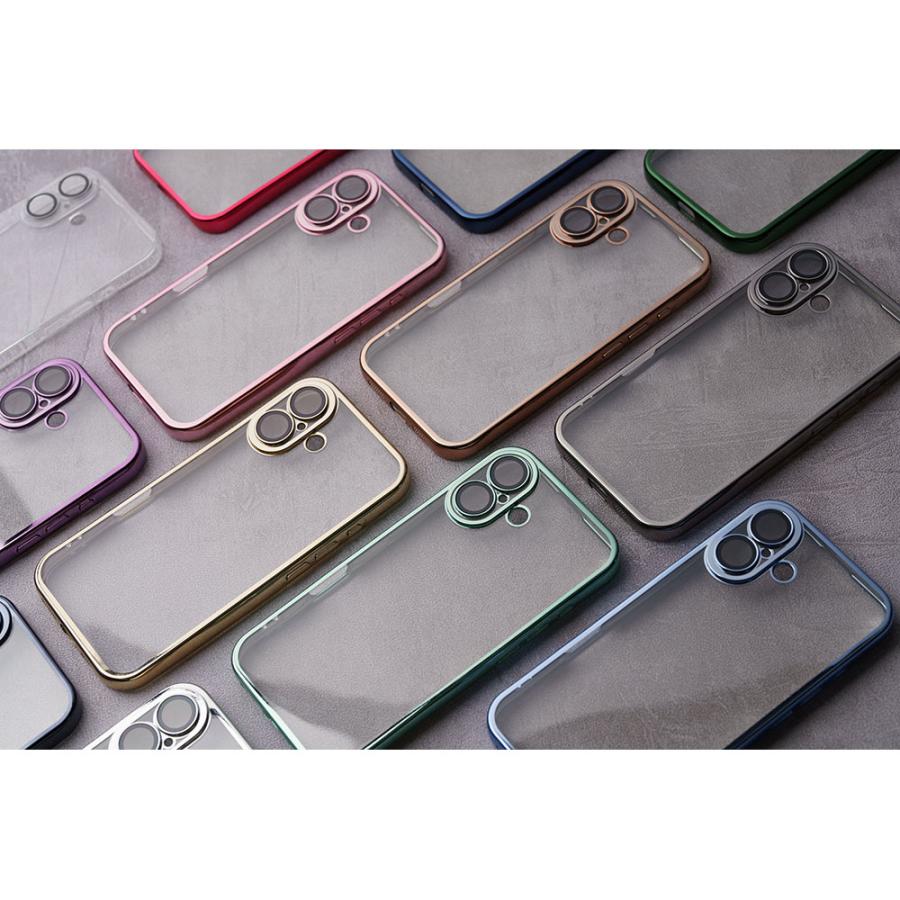 背面クリア iPhone16 ケース クリア カバー レンズ保護 iPhone15 14 13 12 11 SE スマホケース 可愛い おしゃれ キラキラ レディース メンズ 韓国 ブランド | エンパイア | 07