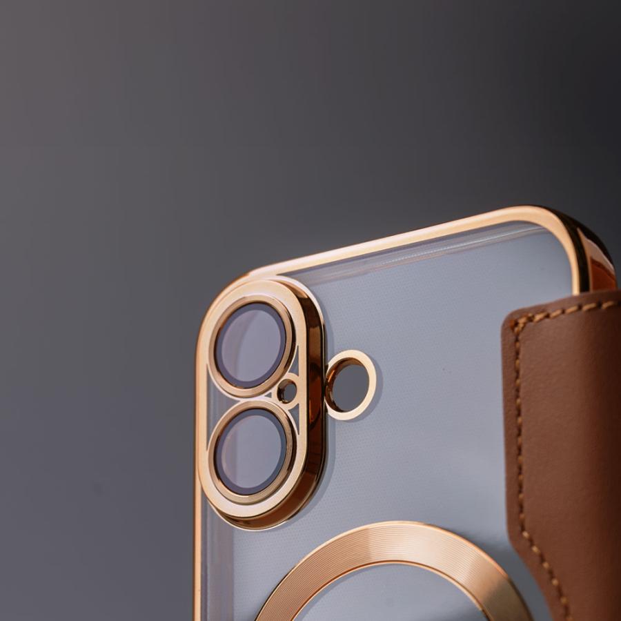 背面クリア Magsafe対応 iPhone16 ケース 手帳型 かわいい クリア iPhone15 ケース iPhone14 ケース iPhone13 ケース iPhone12 ケース iPhone11 pro アイフォン | エンパイア | 04