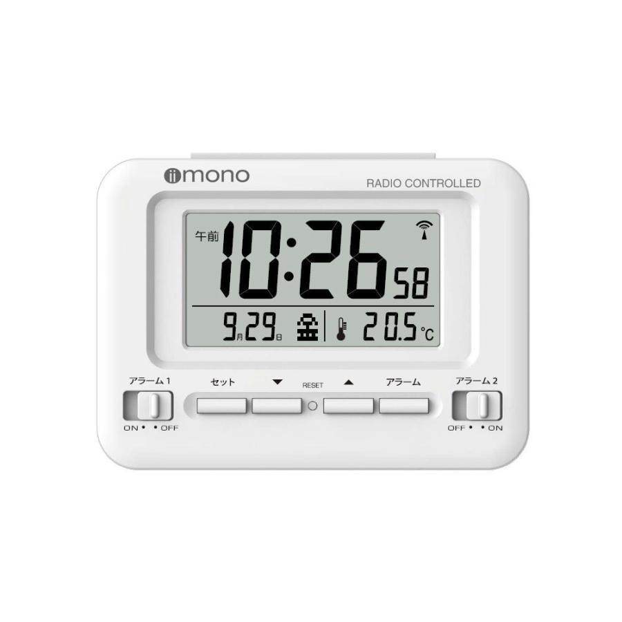 目覚まし時計 電波 デジタル カレンダー 温度 おしゃれ かわいい 推し活 | エンパイア | 01