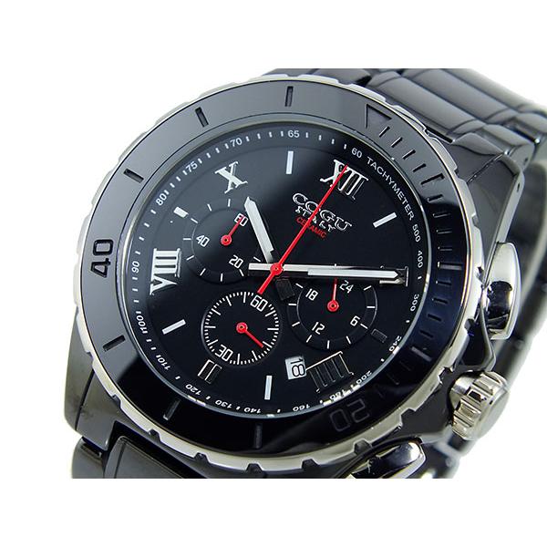 コグ COGU クロノグラフ メンズ 腕時計 CRM2-BBK ブラック｜empirewatch｜02