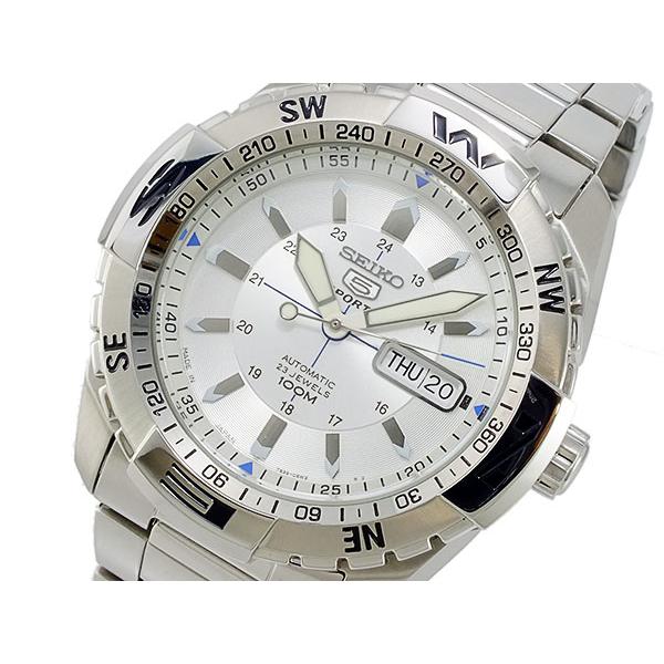 楽天市場 セイコー Seiko セイコー5 スポーツ 5 Sports 自動巻き 腕時計 Snzj03j1 シルバー スプリングフェア Skylanceronline Com