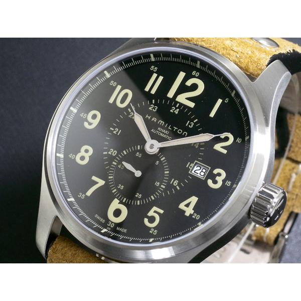 ハミルトン HAMILTON カーキ KHAKI オフィサー オート 自動巻き 腕時計 H70655733｜empirewatch｜02