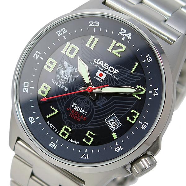 ケンテックス KENTEX JSDFソーラースタンダード メンズ 腕時計 S715M-05 ネイビー｜empirewatch｜02