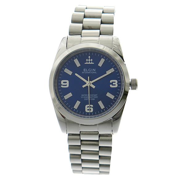 エルジン ELGIN 腕時計 メンズ FK1421S-BL 10YEARS クォーツ ブルー シルバー 国内正規品｜empirewatch｜03