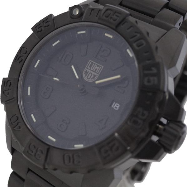 【超ポイントバック祭】 L 3252.BO 腕時計 LUMINOX ルミノックス メンズ ブラック クォーツ STEEL SEAL NAVY ブラックアウト ネイビーシールスチール 腕時計