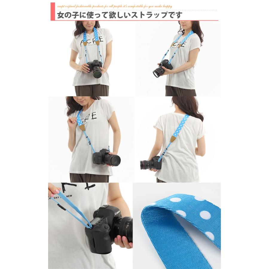 カメラストラップ水玉 カメラアクセサリー ストラップ |  | 02