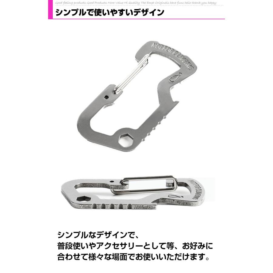 カラビナ 栓抜き サバイバルツール マルチツール アウトドア バーベキュー 登山 キャンプ ハイキング オー |  | 03