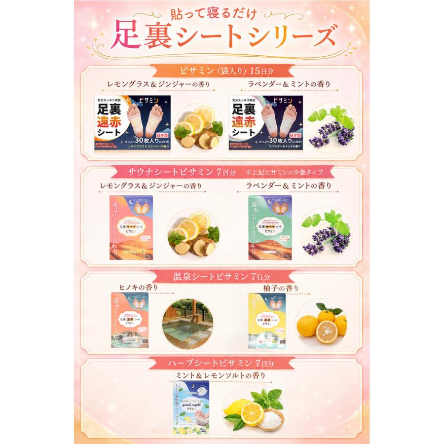 足裏遠赤シート ビサミン 大容量タイプ 遠赤 足 すっきりシート 足 パック リラックス 足 スッキリ 足裏 パック フットケア えんせき足裏シート 人気  貼るタイ |  | 14