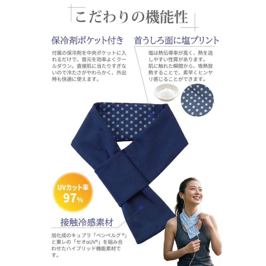 塩 ネッククーラー 首 冷やす 人気 保冷剤 冷却グッズ ネック クーラー クーラー おすすめ 冷却プレート キッズ  布 |  | 02