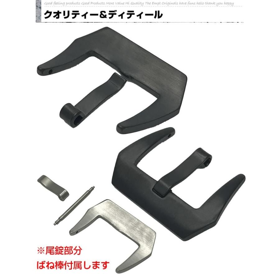 腕時計替え尾錠タイプBR22mmシルバー 尾錠交換 ブラック |  | 06