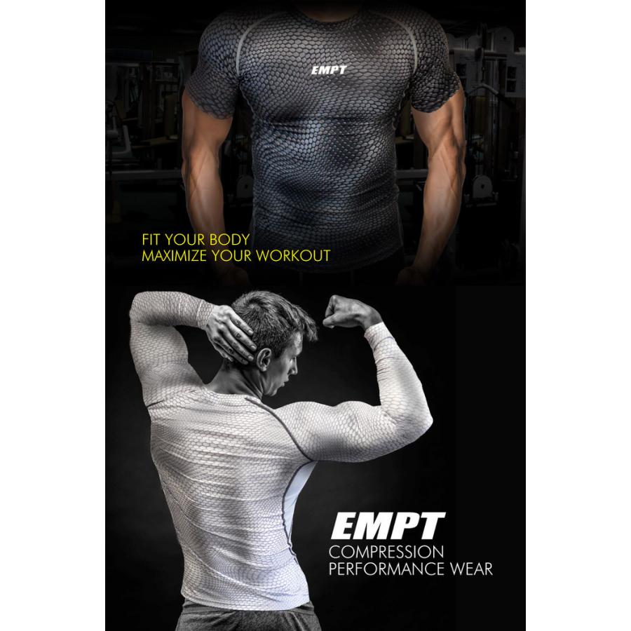EMPT メンズ コンプレッションウェア パイソン カモフラ コンプレッションインナー 夏用 夏 半袖 Tシャツ おしゃれ 大きいサイズ 小さいサイズ 筋トレ トレーニ |  | 20