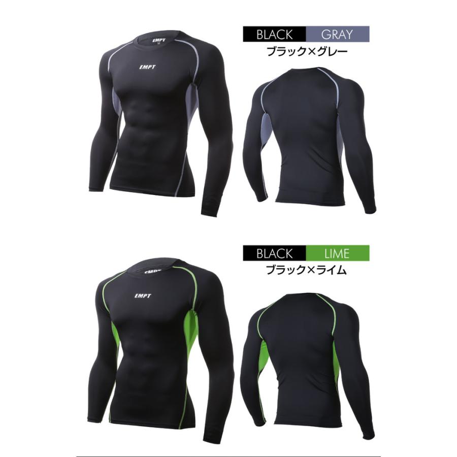 EMPT メンズ コンプレッションウェア 長袖 コンプレッションインナー 春 夏 秋 冬 アンダーシャツ アンダーウェア おしゃれ 大きいサイズ 小さいサイズ 筋トレ |  | 16