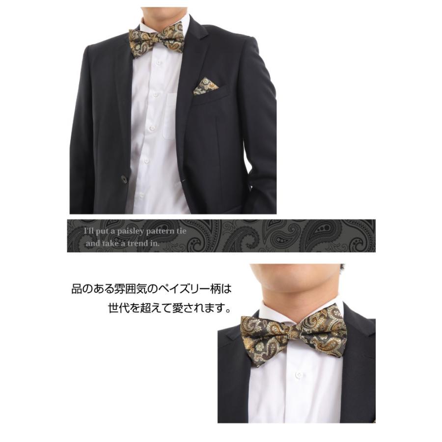ペイズリー柄 蝶ネクタイ ネクタイ 結婚式 結婚式二次会 パーティー