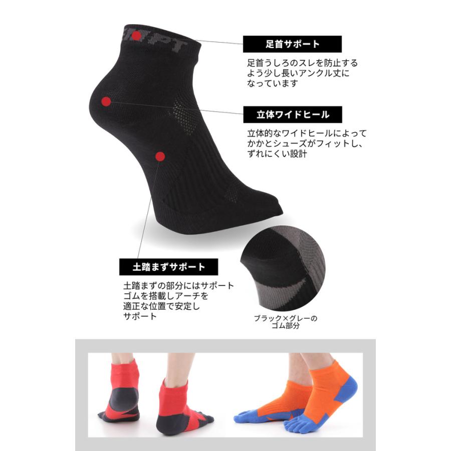 EMPT 5本指 ランニングソックス 靴下 メンズ 黒 ブラック スポーツソックス おすすめ おしゃれ プレゼント かっこいい マラソン ランニング 長距離走 大会 試合 |  | 06