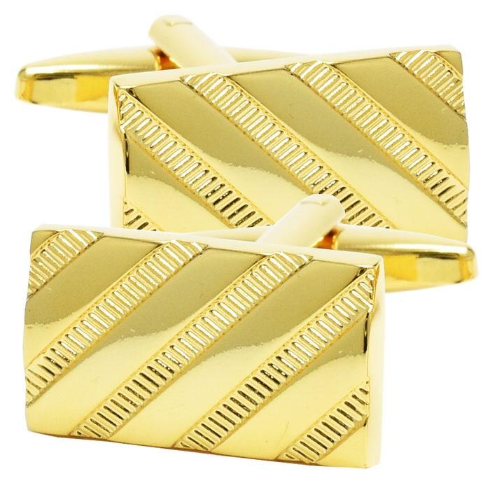 カフス 長方形 斜め ストライプ カフリンクス メンズ スーツ 結婚式 誕生日 シャツ プレゼント 上司 ギフト  ダブルカフス | 
