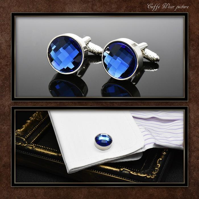 カフス カットストーン スカイブルー カフリンクス メンズ スーツ 結婚式 誕生日 シャツ プレゼント 上司 ギフト セット ダブルカフス |  | 02