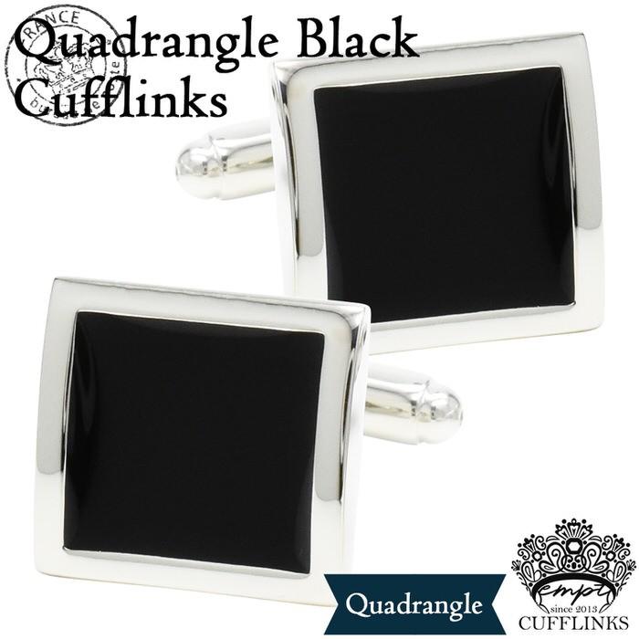 カフス スクエア ブラック カフスリンクス メンズ 紳士 結婚式 ビジネス 付け方 プレゼント 彼氏 人気 セット Cuffs |  | 05