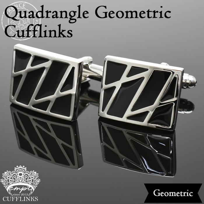 カフス スクエア シルバー カットライン ブラック カフスボタン メンズ 男性用 結婚式 冠婚葬祭 シャツ プレゼント 同僚 就職祝い セット 袖 |  | 05