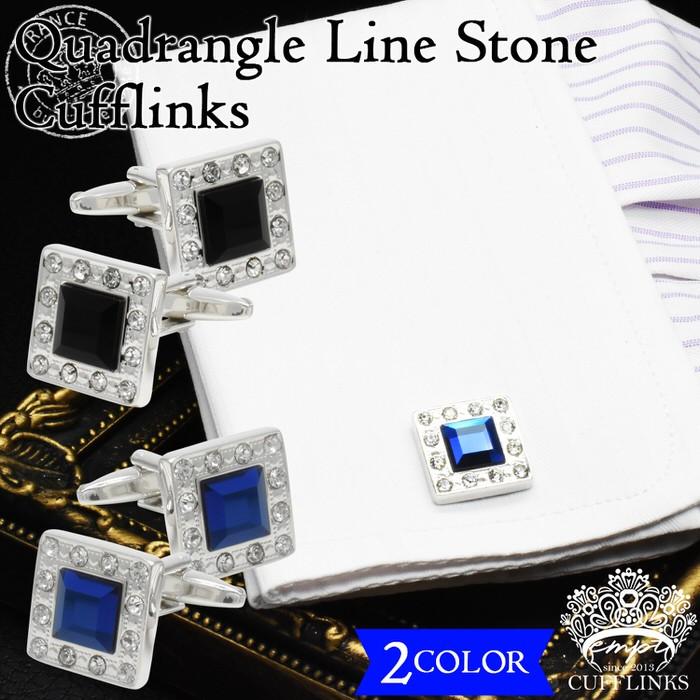 カフス クリスタル ストーン スクエア カフリンクス メンズ スーツ 結婚式 誕生日 シャツ プレゼント 上司 ギフト  ダブルカフス |  | 07