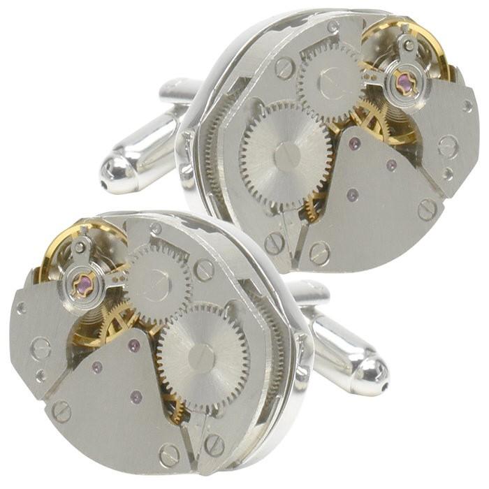 カフス 機械式腕時計風 カフス カフス メンズ 紳士小物 結婚式 ビジネス シャツ プレゼント 旦那 ギフト セット 職場 | 