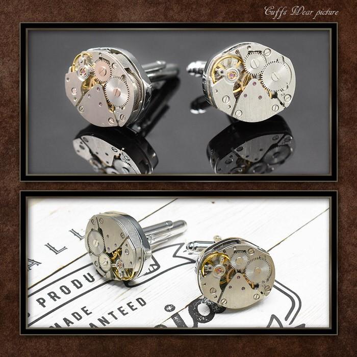 カフス 機械式腕時計風 カフス カフス メンズ 紳士小物 結婚式 ビジネス シャツ プレゼント 旦那 ギフト セット 職場 |  | 02