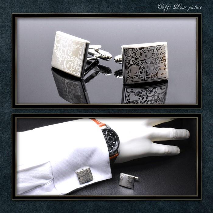 カフス エッジ トライバル柄加工 カフス メンズ 紳士小物 結婚式 ビジネス シャツ プレゼント 旦那 ギフト セット 職場 |  | 02