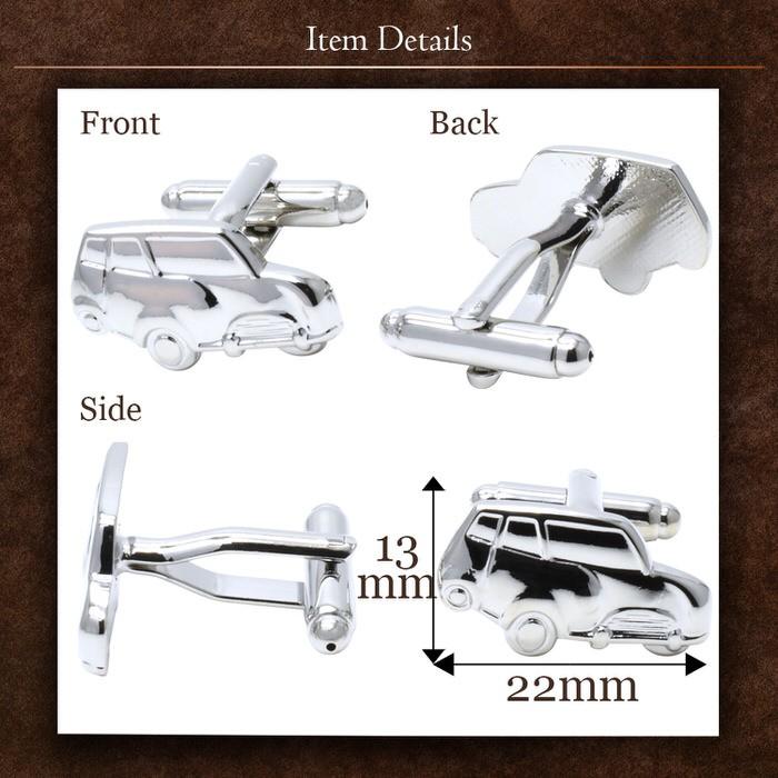 自動車モチーフカフス カフスリンクス メンズ 紳士 結婚式 ビジネス 付け方 プレゼント 彼氏 人気 セット Cuffs |  | 03