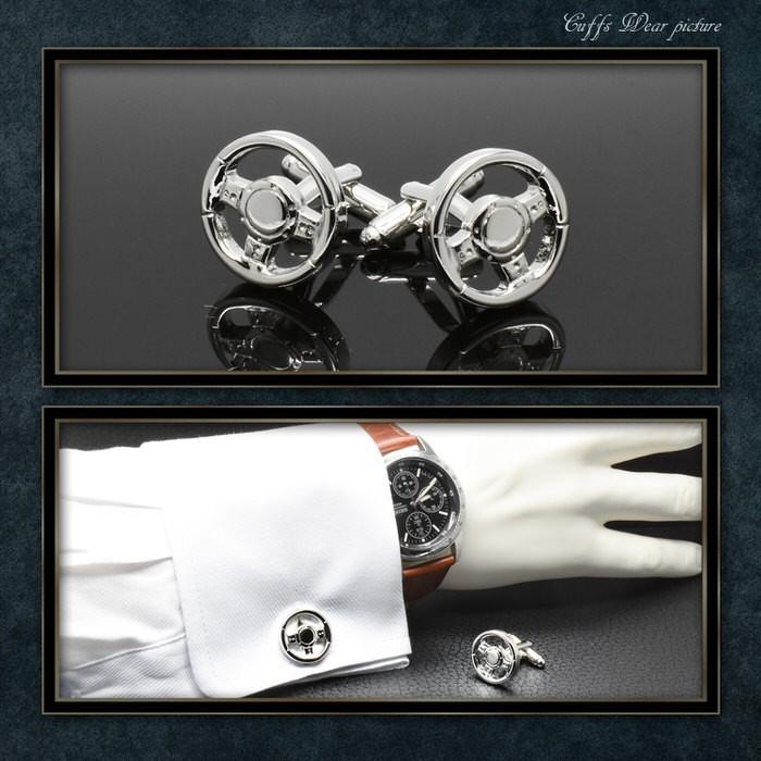 レーシング 車 ハンドル モチーフ カフス カフス メンズ 紳士用 結婚式 スーツ 使い方 プレゼント 父親 お祝い セット 職場 |  | 02
