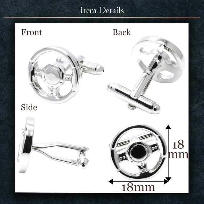 レーシング 車 ハンドル モチーフ カフス カフス メンズ 紳士用 結婚式 スーツ 使い方 プレゼント 父親 お祝い セット 職場 |  | 03