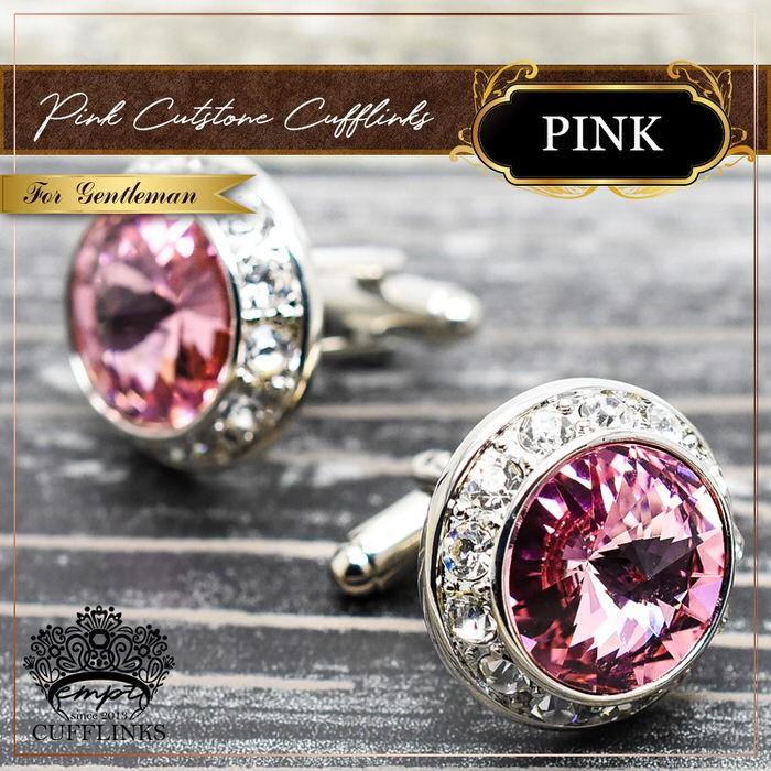ピンク カットストーン サークル カフス カフス メンズ 紳士小物 結婚式 ビジネス シャツ プレゼント 旦那 ギフト セット 職場 |  | 05