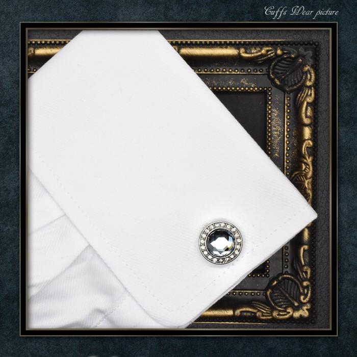 スカイ カットストーン サークル カフス カフスボタン メンズ 男性 結婚式 パーティー シャツ プレゼント 旦那 贈り物 セット 袖 |  | 04