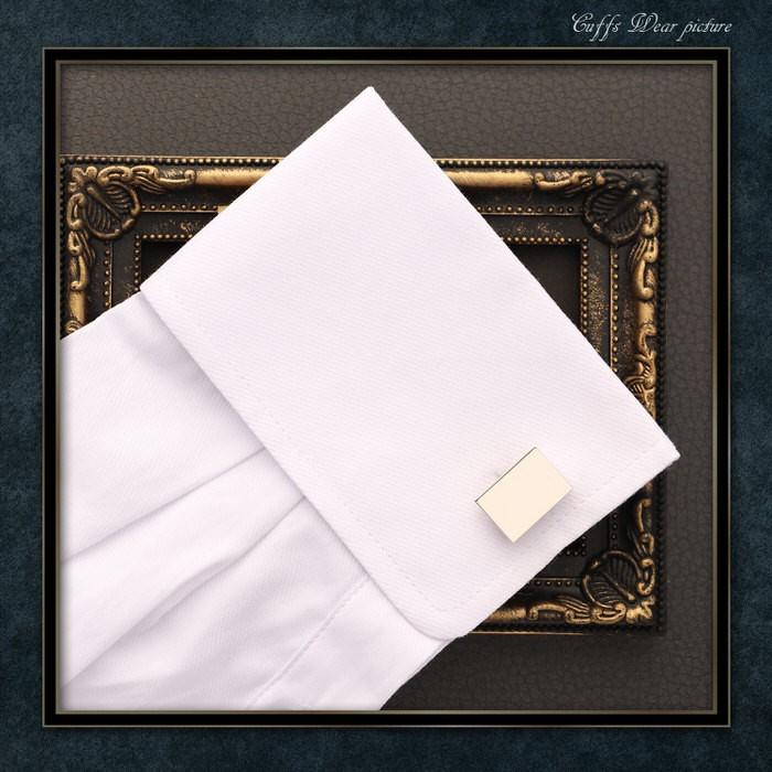 カフス レクタングル シンプル シルバー 銀  カフリンクス メンズ 大人の男 結婚式 パーティー 付け方 プレゼント 上司 ギフト セット ダブルカフス |  | 05