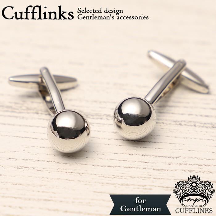 カフス ボール 球体 丸 シルバー シンプル  カフリンクス メンズ 大人の男 結婚式 パーティー 付け方 プレゼント 上司 ギフト セット ダブルカフス | 