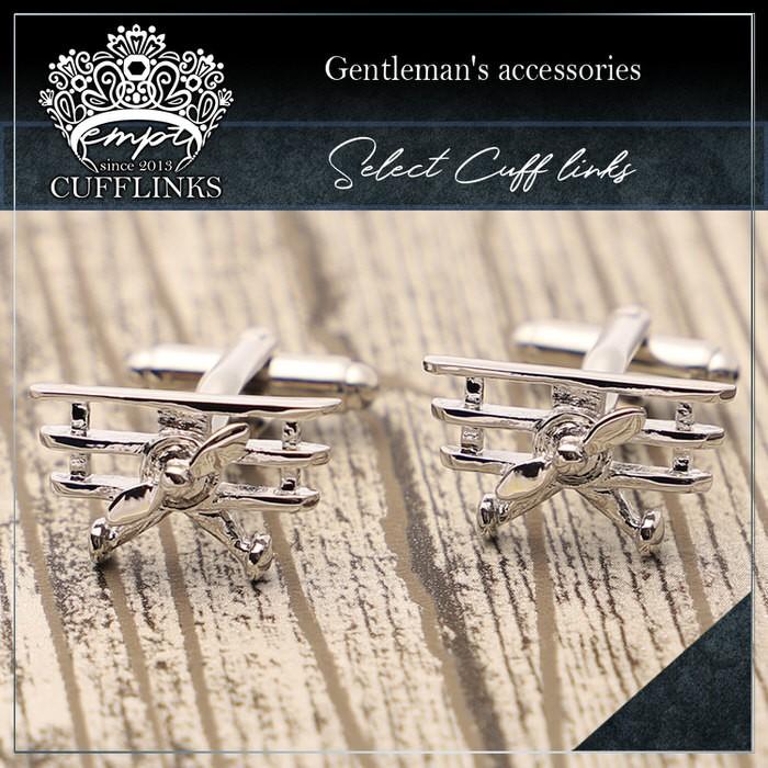 カフス 飛行機 プロペラ シルバー  カフリンクス メンズ 大人の男 結婚式 パーティー 付け方 プレゼント 上司 ギフト セット ダブルカフス |  | 01