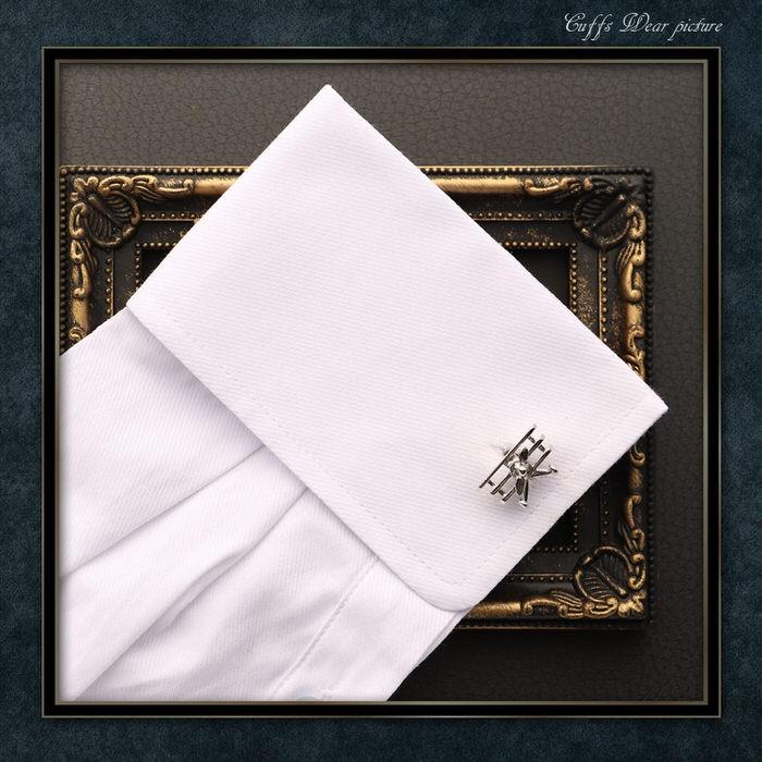 カフス 飛行機 プロペラ シルバー  カフリンクス メンズ 大人の男 結婚式 パーティー 付け方 プレゼント 上司 ギフト セット ダブルカフス |  | 05