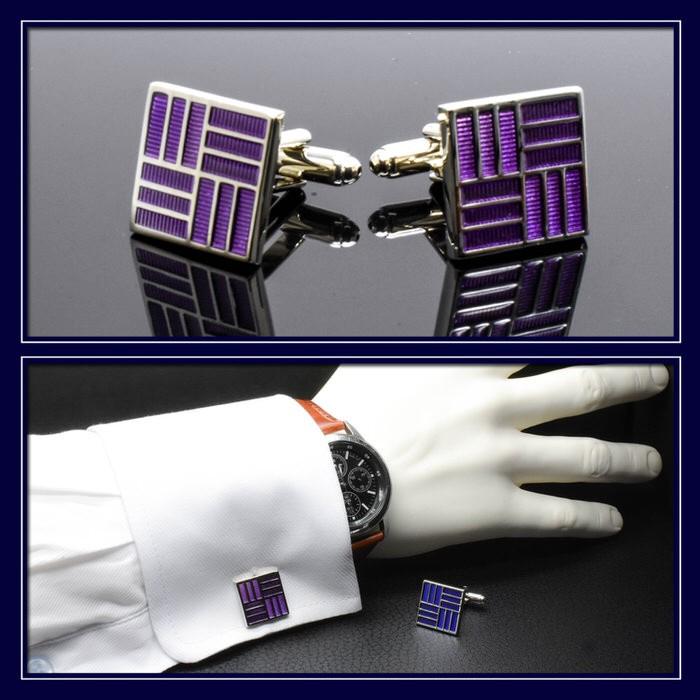 幾何学模様 カフス カフス メンズ 紳士小物 結婚式 ビジネス シャツ プレゼント 旦那 ギフト  職場 |  | 02