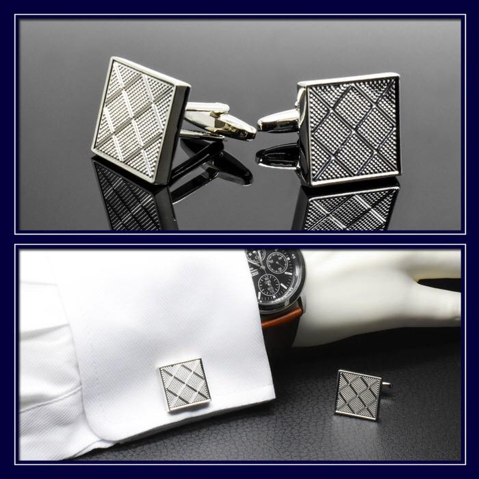 シルバー模様柄カフス1 カフリンクス メンズ 大人の男 結婚式 パーティー 付け方 プレゼント 上司 ギフト セット ダブルカフス |  | 02