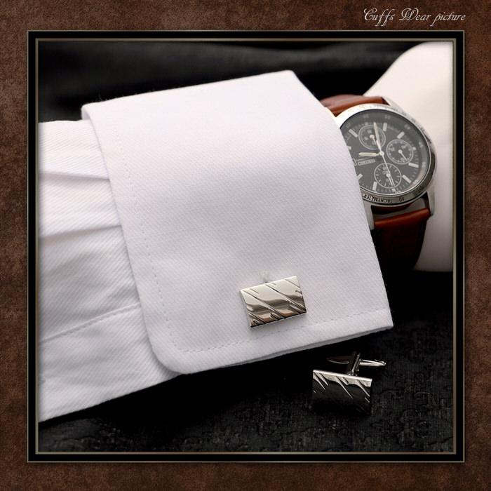 シルバー 銀 模様 パターン カフス カフスリンクス メンズ 男 結婚式 誕生日 使い方 プレゼント 彼氏 人気 セット Cuffs 宅送