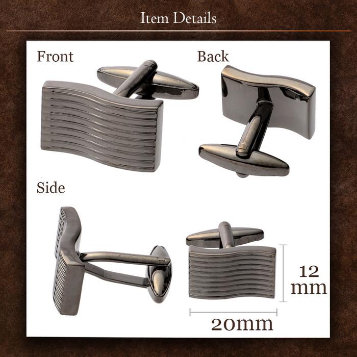 ストライプ パターン デザイン カフス カフスボタン メンズ 男性 結婚式 パーティー シャツ プレゼント 旦那 贈り物  袖 |  | 04