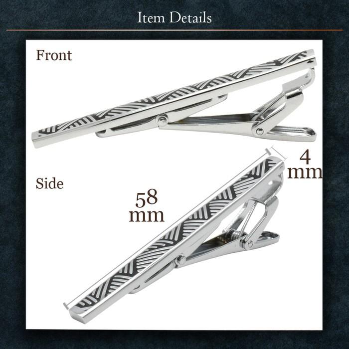 タイピン 幾何学模様 シルバー ブラック カフリンクス メンズ ビジネスマン 結婚式 誕生日 スーツ プレゼント 上司 ギフト セット ダブルカフス |  | 03