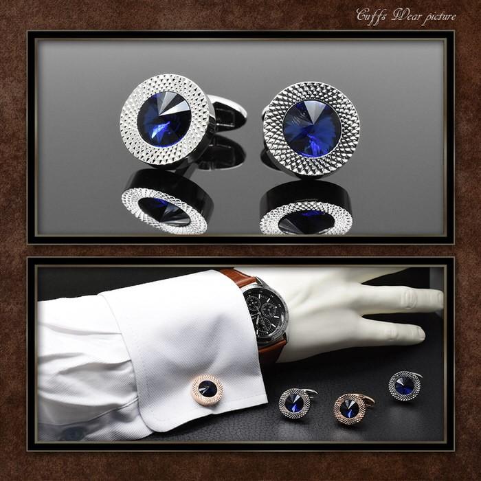 サークル ストーン カフスボタン カフスボタン メンズ 男性用 結婚式 冠婚葬祭 シャツ プレゼント 同僚 就職祝い  袖 |  | 02