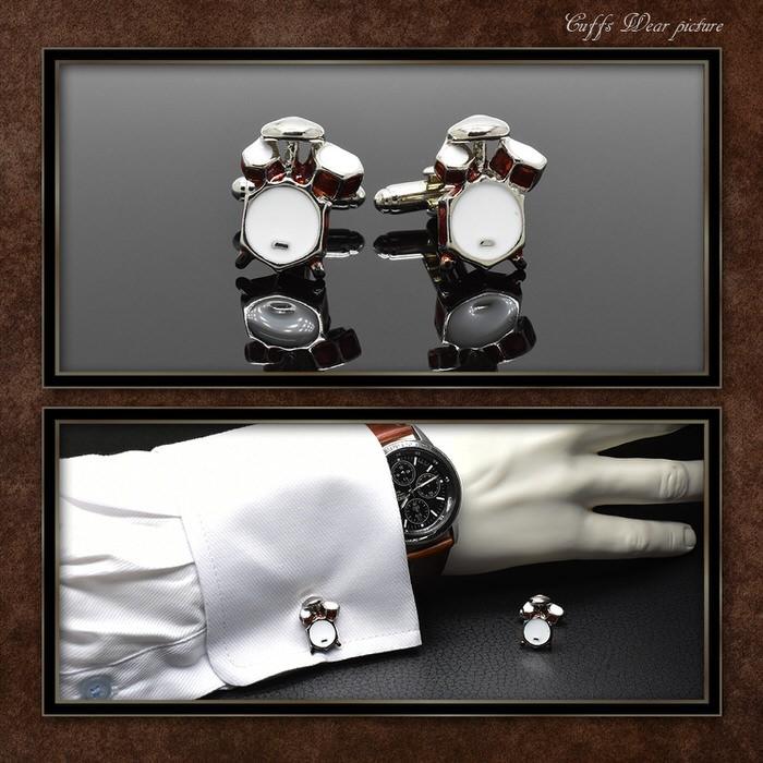 カフス ドラム 音楽 カフスボタン カフスボタン カフリンクス メンズ スーツ 結婚式 誕生日 シャツ プレゼント 上司 ギフト セット ダブルカフス |  | 02