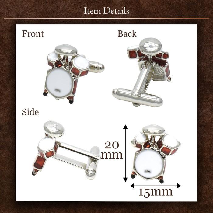 カフス ドラム 音楽 カフスボタン カフスボタン カフリンクス メンズ スーツ 結婚式 誕生日 シャツ プレゼント 上司 ギフト セット ダブルカフス |  | 03