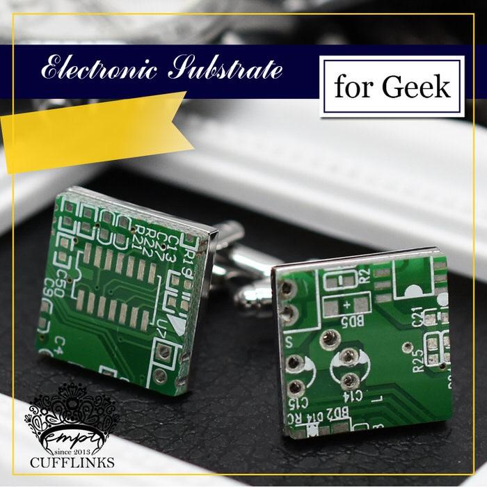 カフス CPU基板 コンピューター 電子基板 カフス メンズ 紳士用 結婚式 スーツ 使い方 プレゼント 父親 お祝い セット 職場 | 