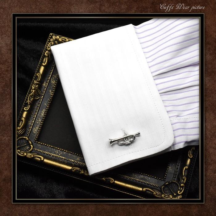カフス トランペット 音楽 カフスボタン カフスリンクス メンズ 男 結婚式 誕生日 使い方 プレゼント 彼氏 人気 セット Cuffs |  | 04