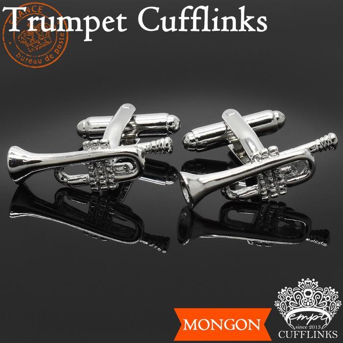 カフス トランペット 音楽 カフスボタン カフスリンクス メンズ 男 結婚式 誕生日 使い方 プレゼント 彼氏 人気 セット Cuffs |  | 06