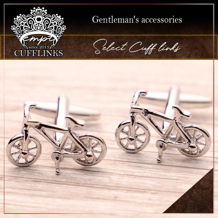 自転車 サイクル 乗り物 モチーフ シルバー 銀 カフスボタン メンズ 男性用 結婚式 冠婚葬祭 シャツ プレゼント 同僚 就職祝い セット 袖 |  | 01