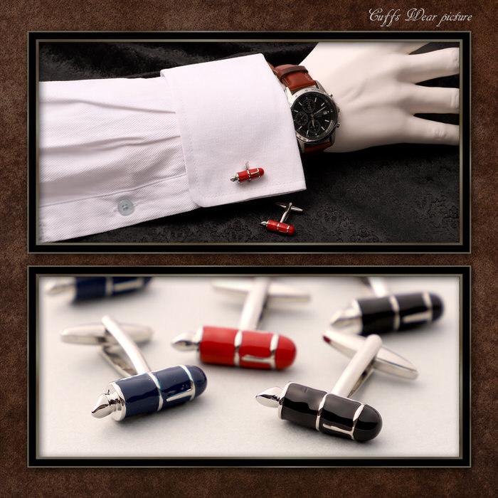 万年筆 ペン 文房具 モチーフ カフス カフスボタン メンズ 男性用 結婚式 冠婚葬祭 シャツ プレゼント 同僚 就職祝い  袖 |  | 02