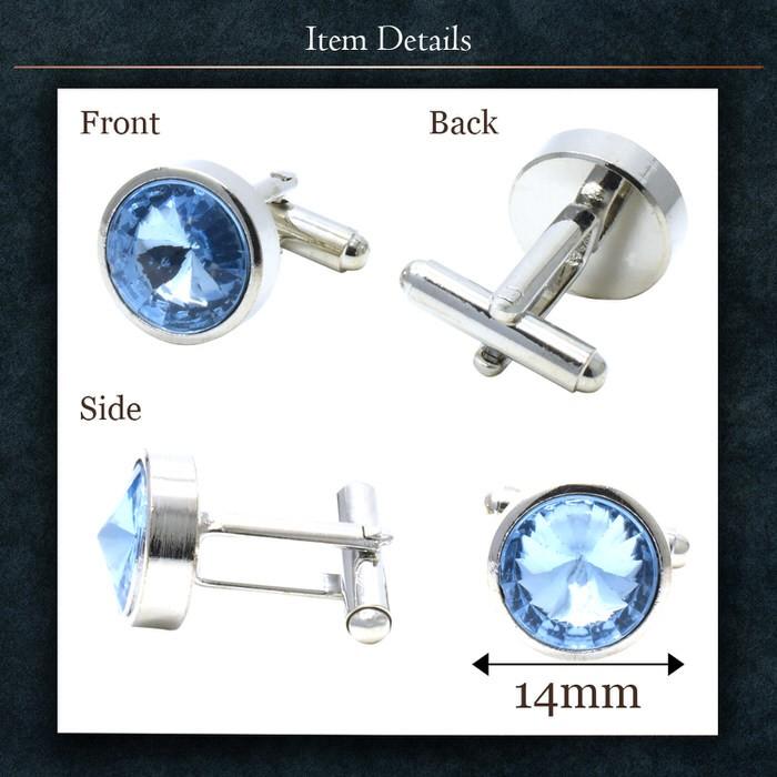 シンプル カットストーン カフス カフリンクス メンズ 大人の男 結婚式 パーティー 付け方 プレゼント 上司 ギフト  ダブルカフス |  | 03